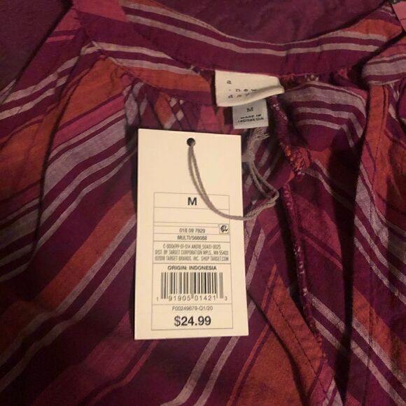 A New Day Sleeveless Belted Dress Multi Stripe , med (but can fit sm- la… - Picture 9 of 11